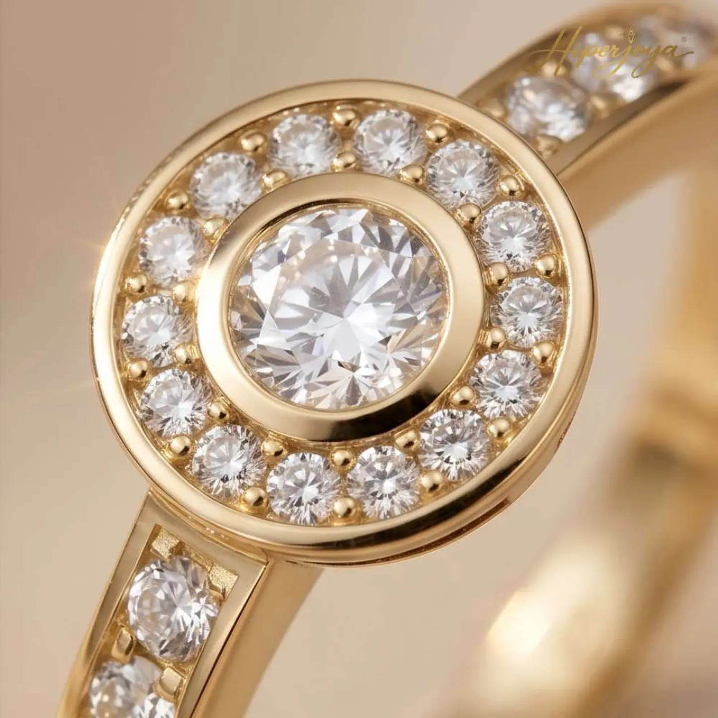 Anillo de compromiso Oro amarillo 18k 3