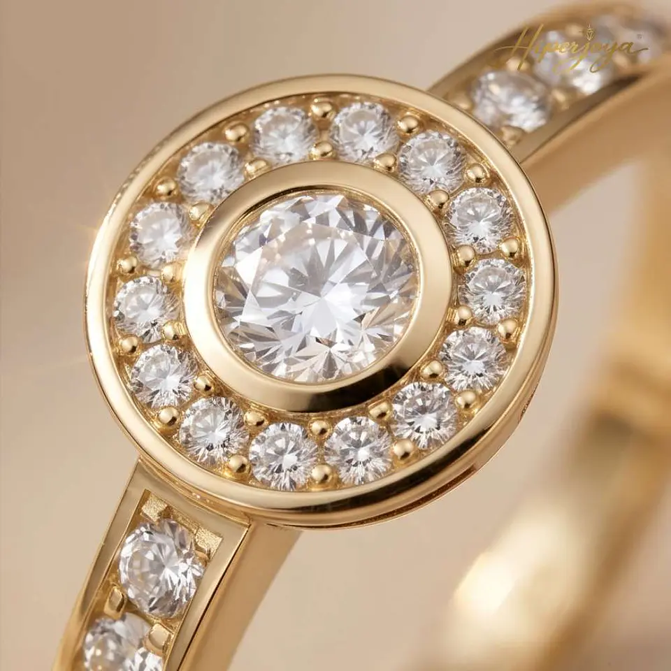 Anillo de compromiso Oro amarillo 18k 3