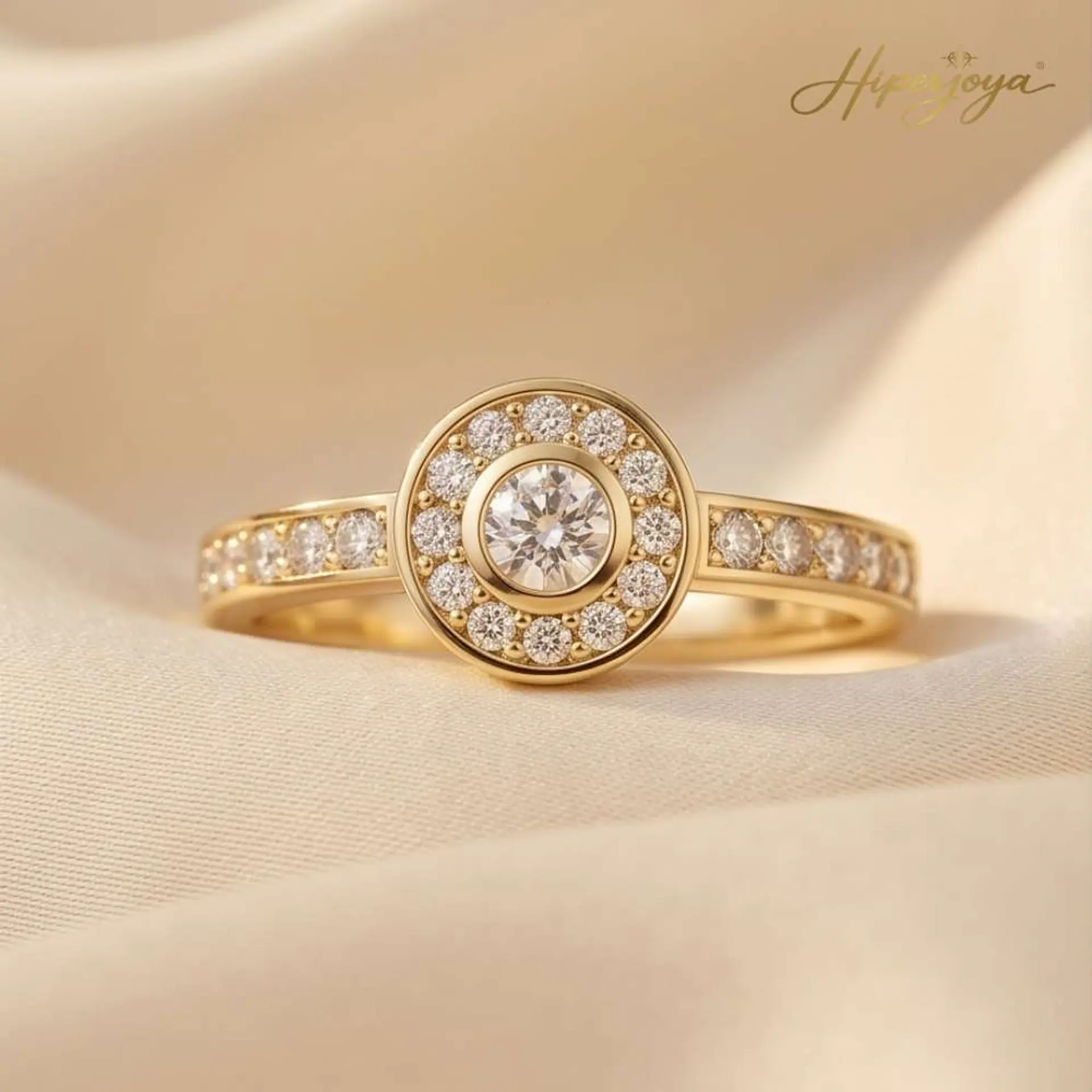Anillo de compromiso Oro amarillo 18k 4