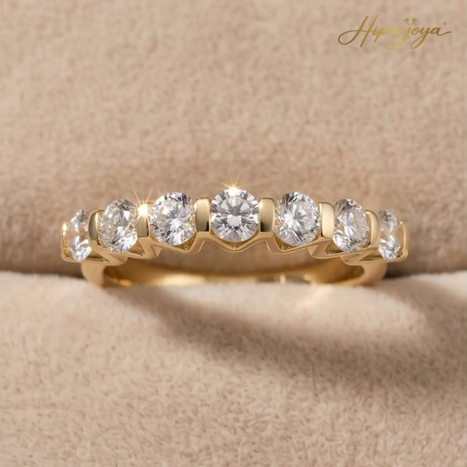 Anillo para noviazgo en Oro amarillo 18k  4