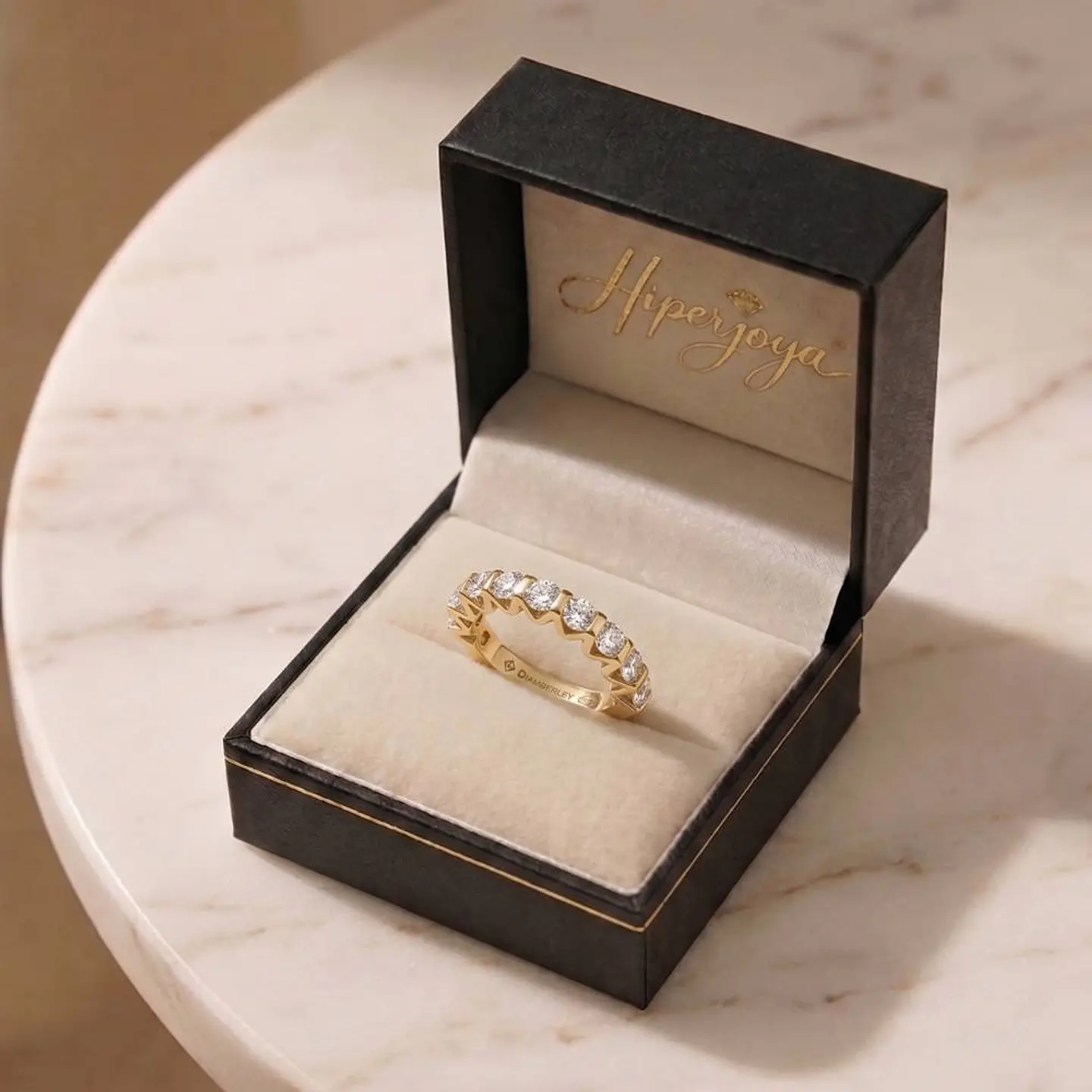 Anillo para noviazgo en Oro amarillo 18k  5