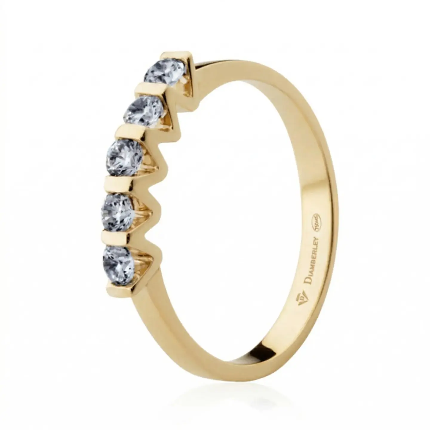 Anillo para mujer de Oro amarillo 18k con diamantes  1
