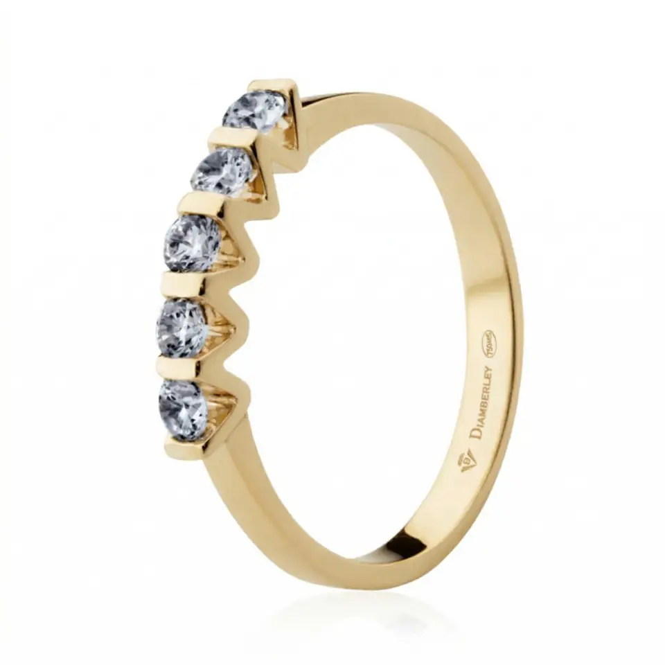 Anillo para mujer de Oro amarillo 18k con diamantes  1