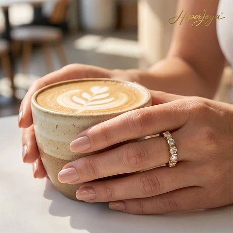 Anillo para mujer de Oro amarillo 18k con diamantes 