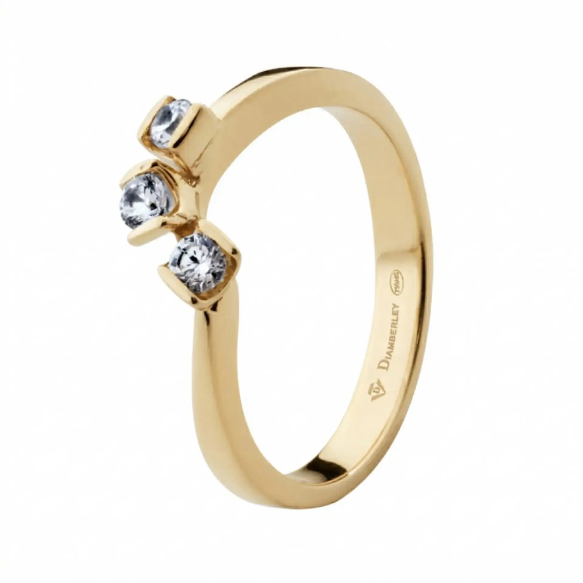 Anillo de compromiso con diamantes  1