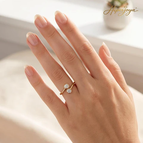 Anillo Oro amarillo de compromiso 18k