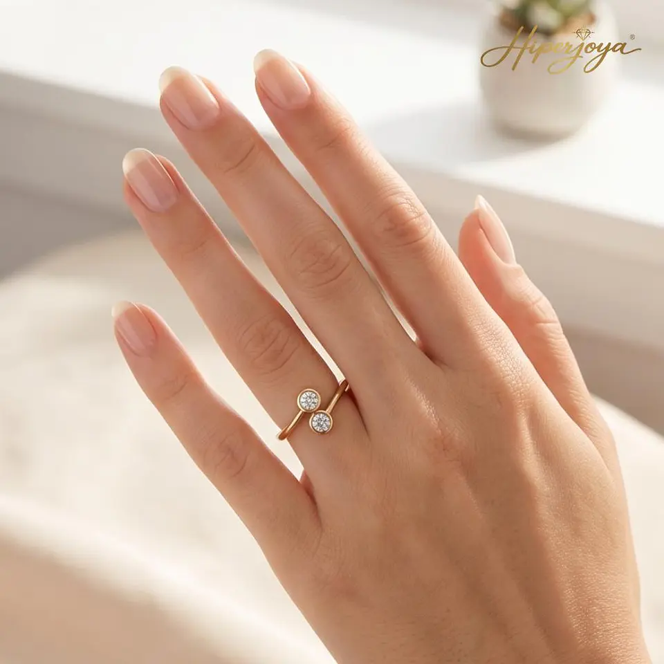 Anillo Oro amarillo de compromiso 18k 2