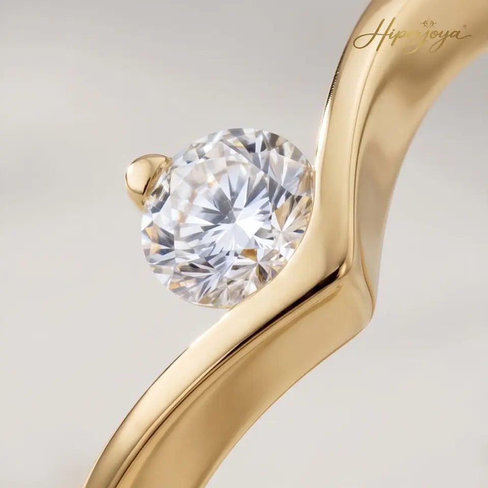 Anillo con diamante Oro 18k 3