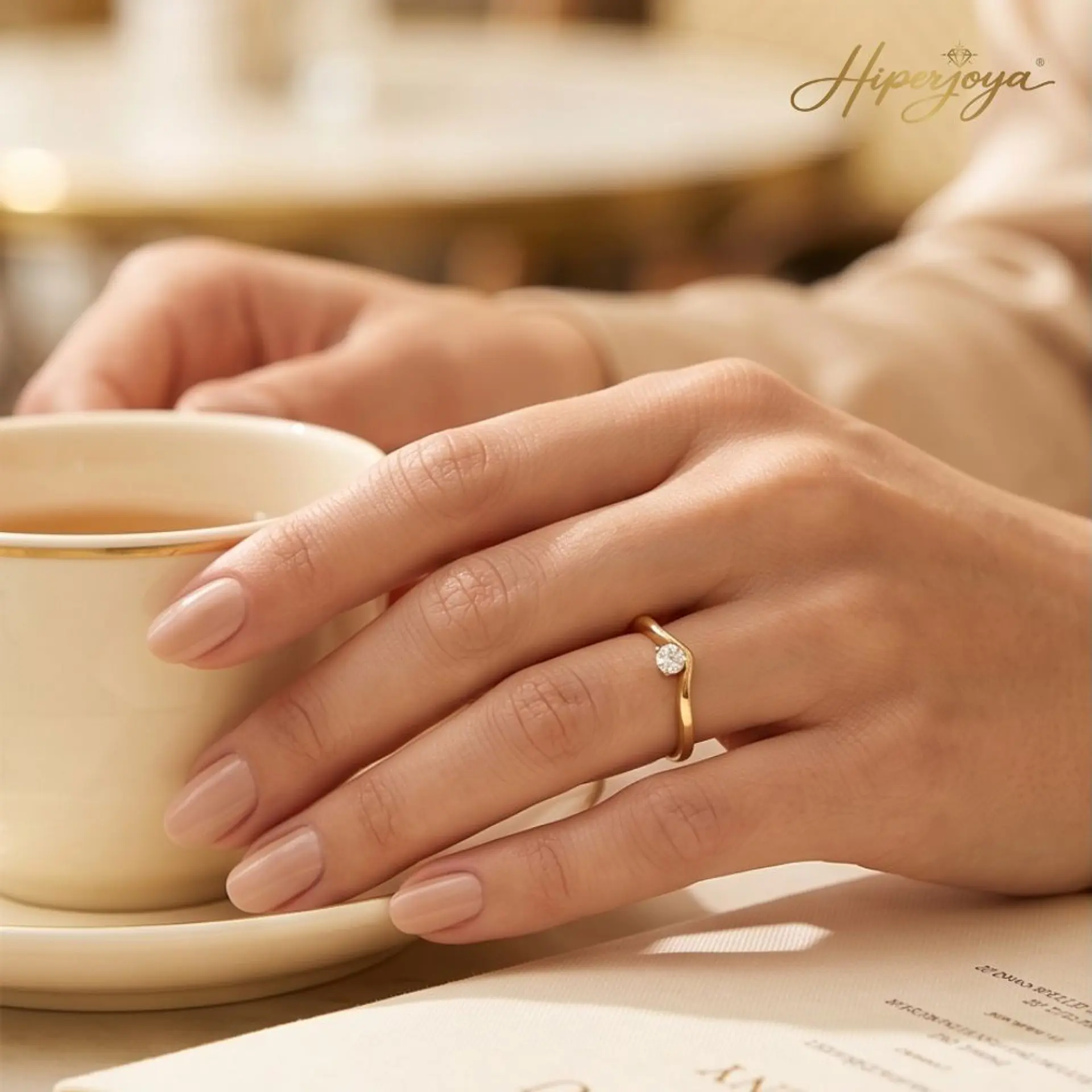 Anillo con diamante Oro 18k 5