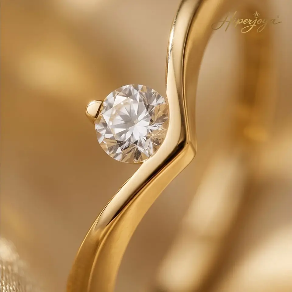 Anillo con diamante Oro 18k 6