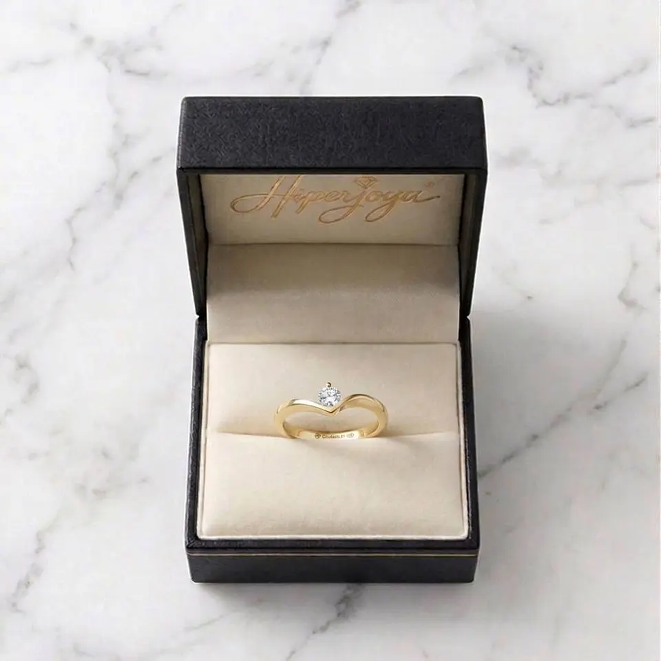 Anillo con diamante Oro 18k 7