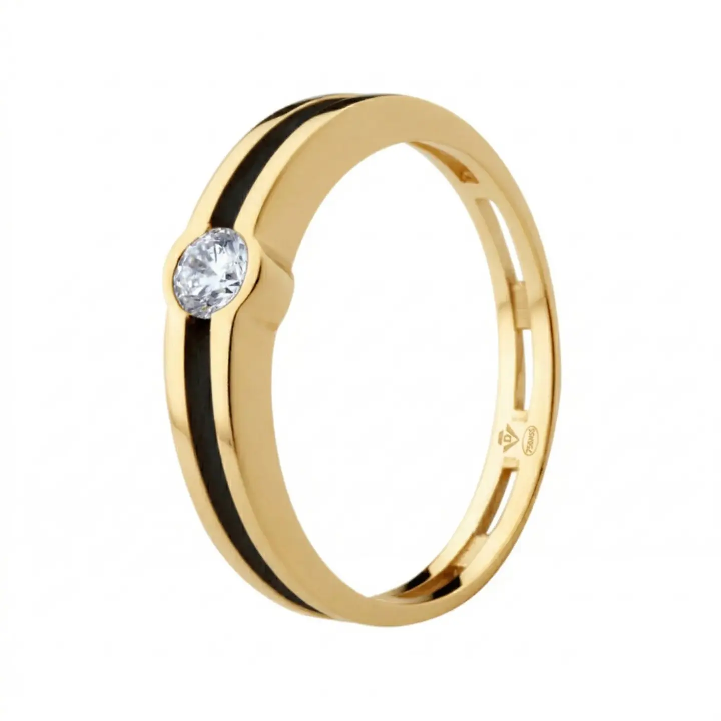 Anillo de Oro 18k con diamante 1