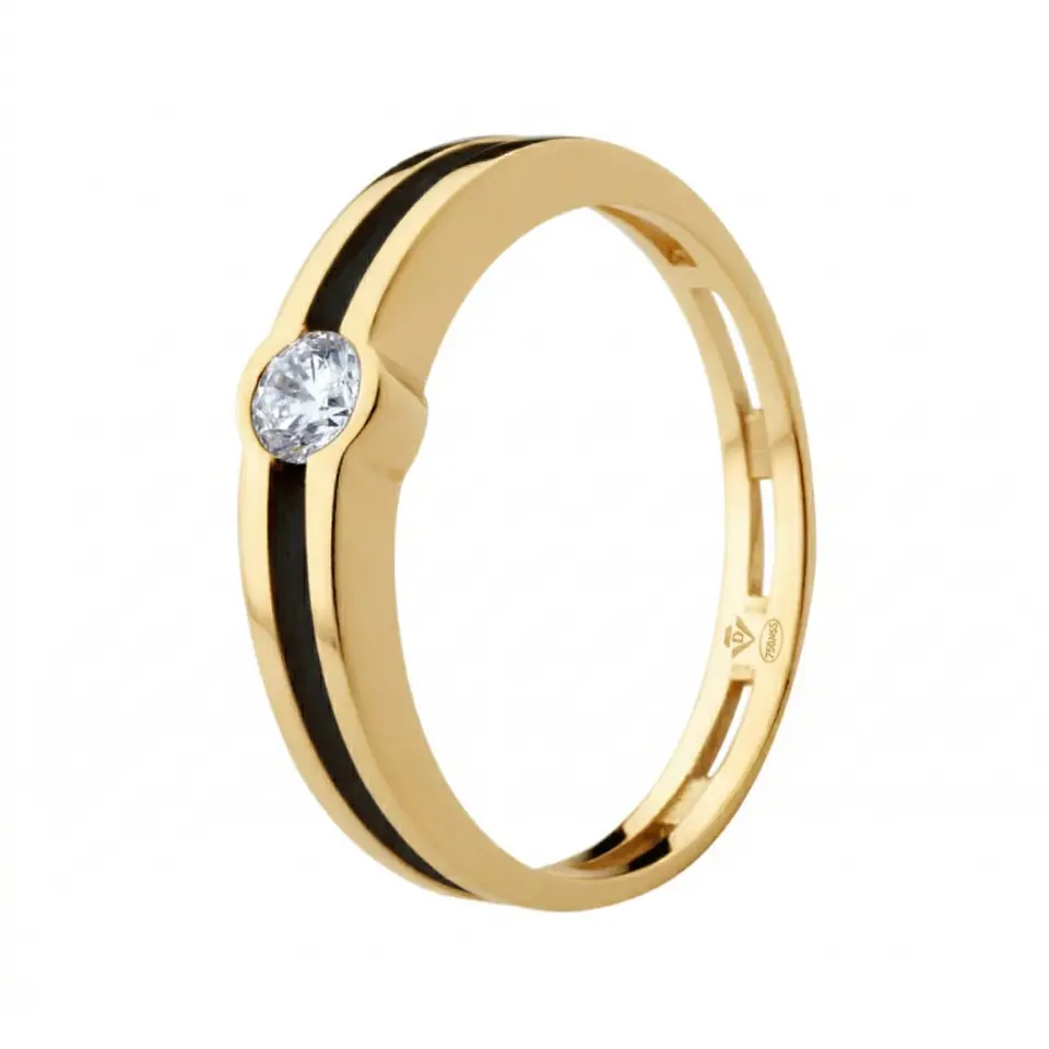 Anillo de Oro 18k con diamante 1