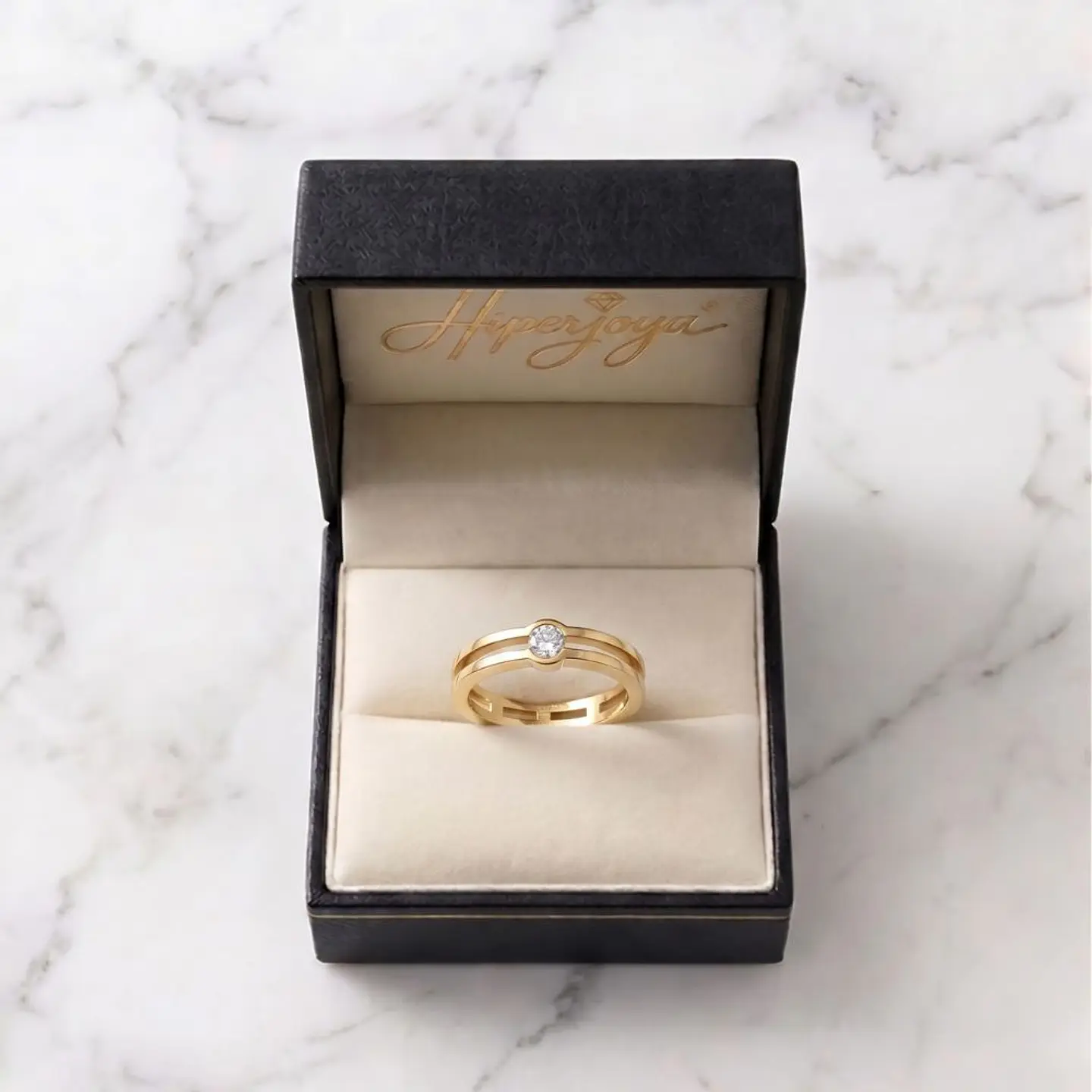 Anillo de Oro 18k con diamante 6