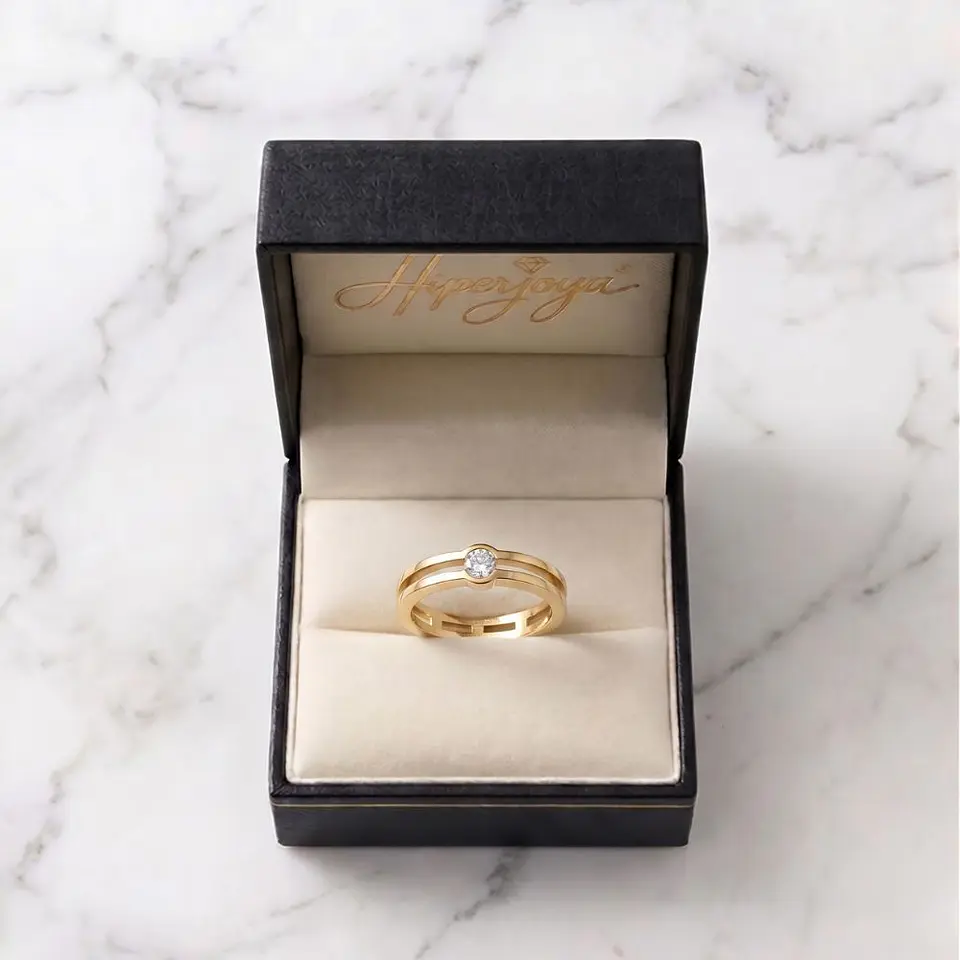 Anillo de Oro 18k con diamante 6