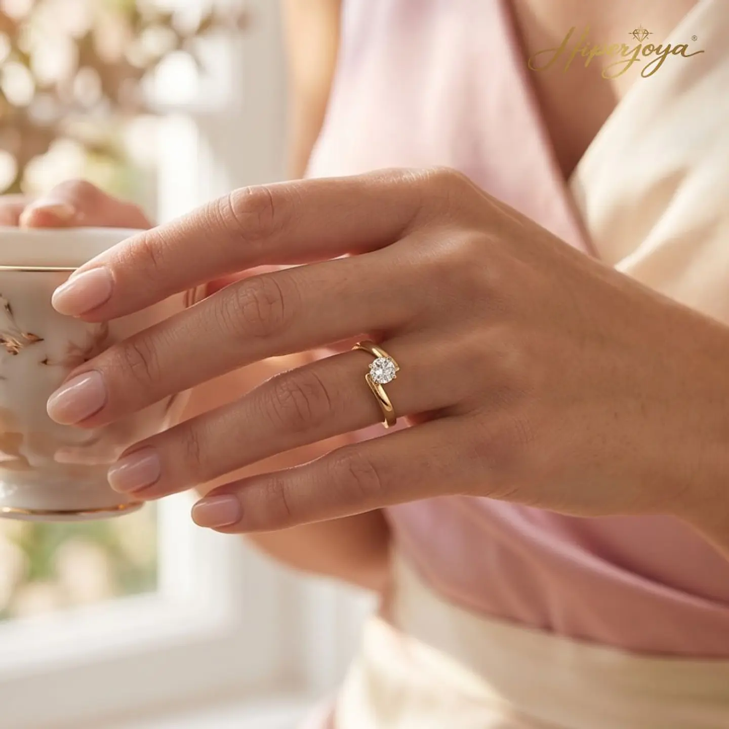 Anillo de compromiso en Oro amarillo 18k  6