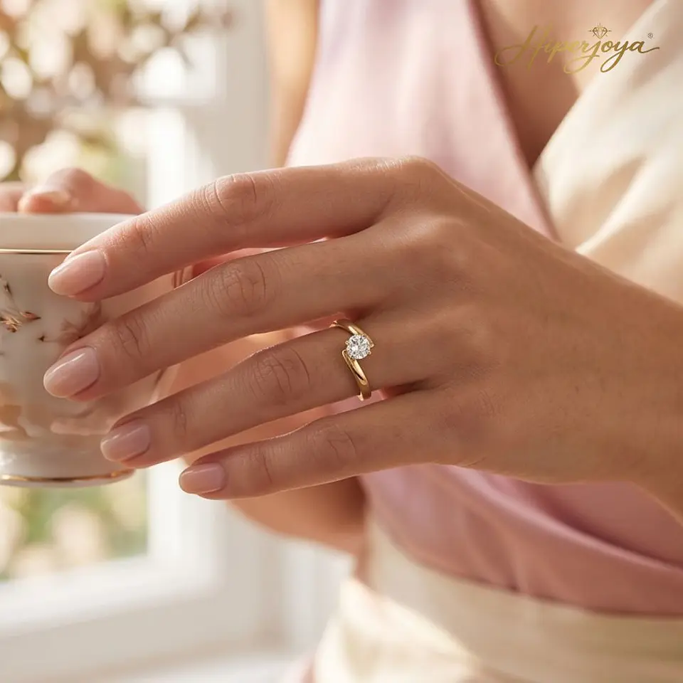 Anillo de compromiso en Oro amarillo 18k  6