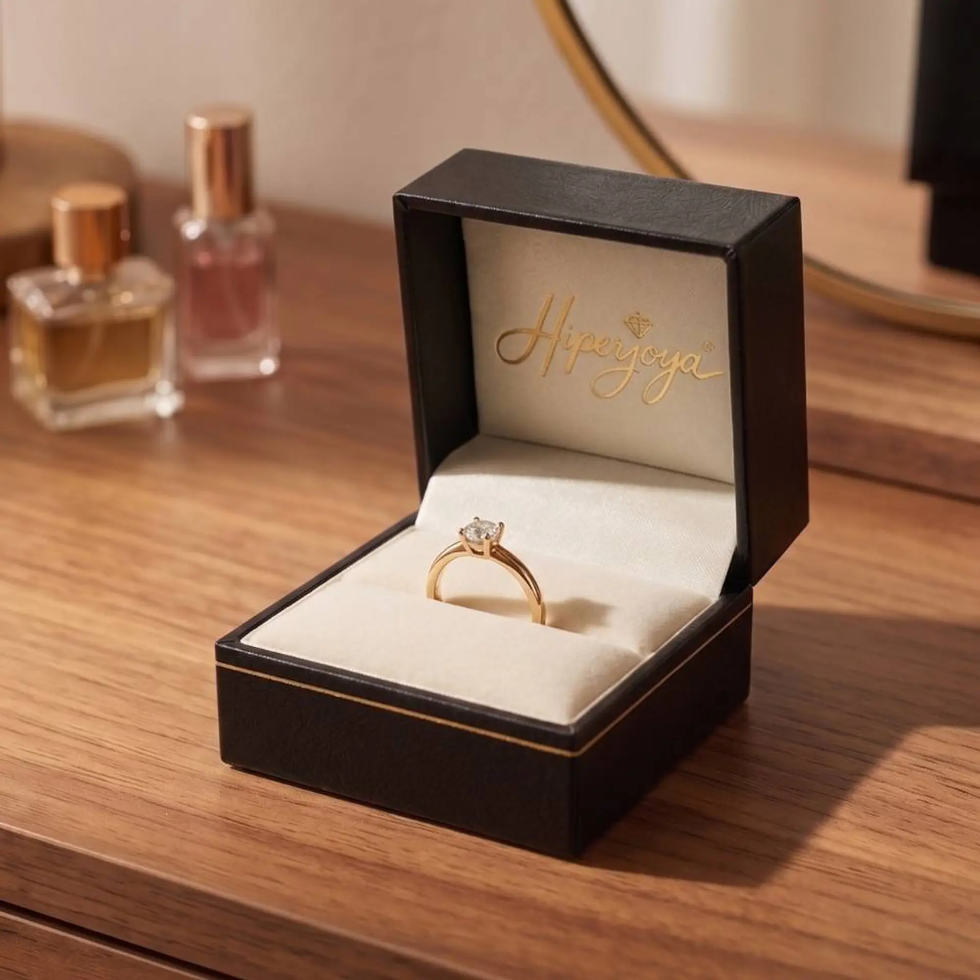 Anillo de compromiso en Oro amarillo 18k  7
