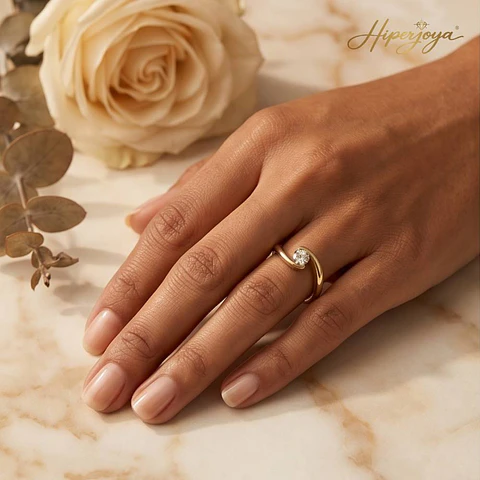 Anillo de compromiso Oro 18k amarillo 