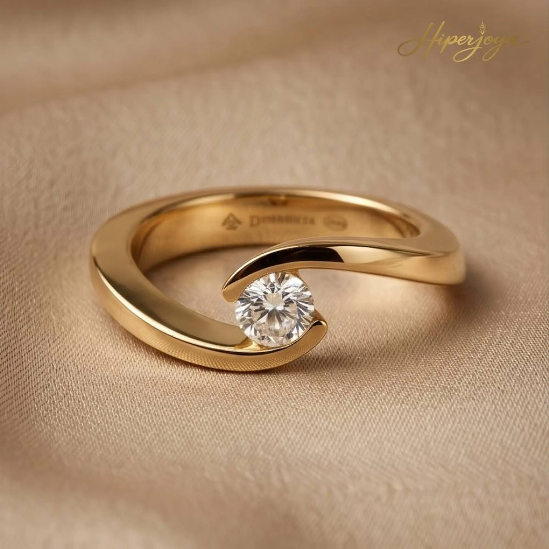 Anillo de compromiso Oro 18k amarillo  4