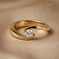 Anillo de compromiso Oro 18k amarillo  - Miniatura 4