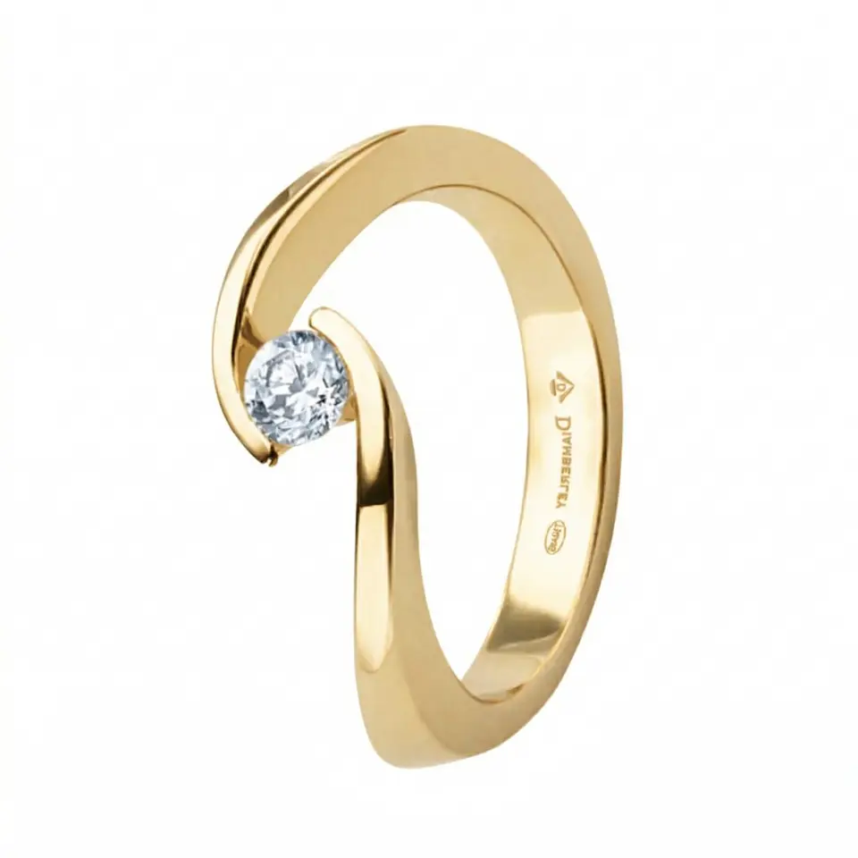 Anillo de compromiso Oro 18k amarillo  1