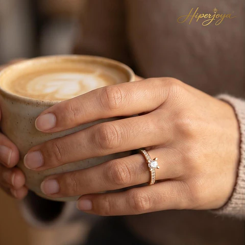 Anillo de Oro amarillo 18k pedida