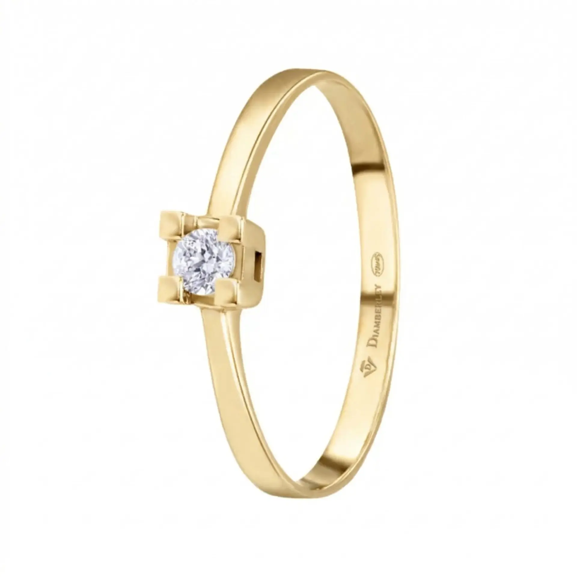 Anillo con diamantes en Oro amarillo 18k 1
