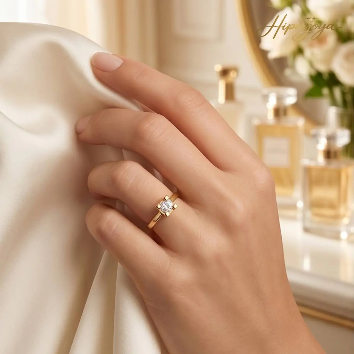 Anillo con diamantes en Oro amarillo 18k 2