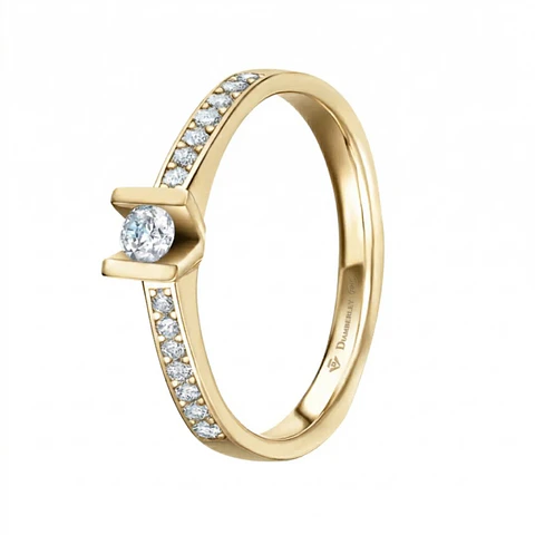 Anillo con diamantes para mujer