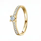 Anillo de Oro 18k amarillo y diamantes  - thumbnail 1