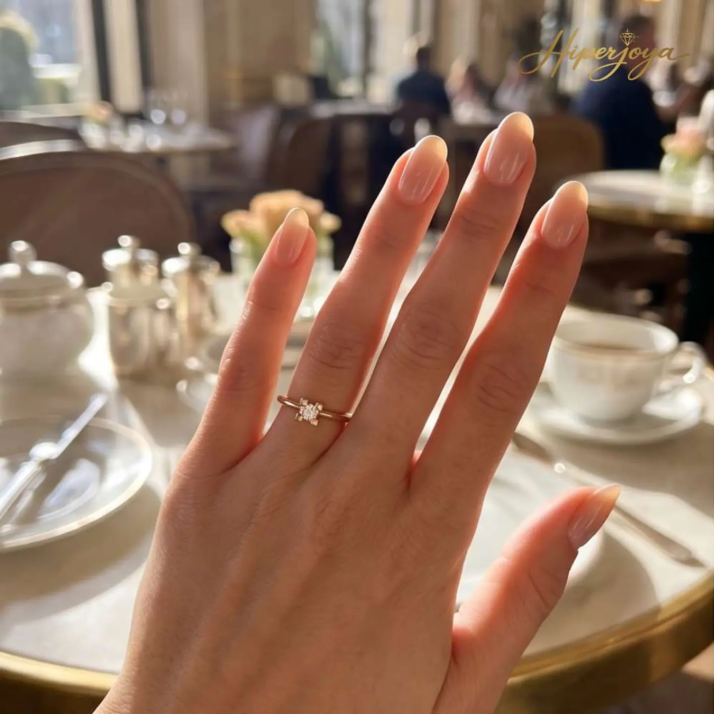 Anillo solitario con diamantes  5