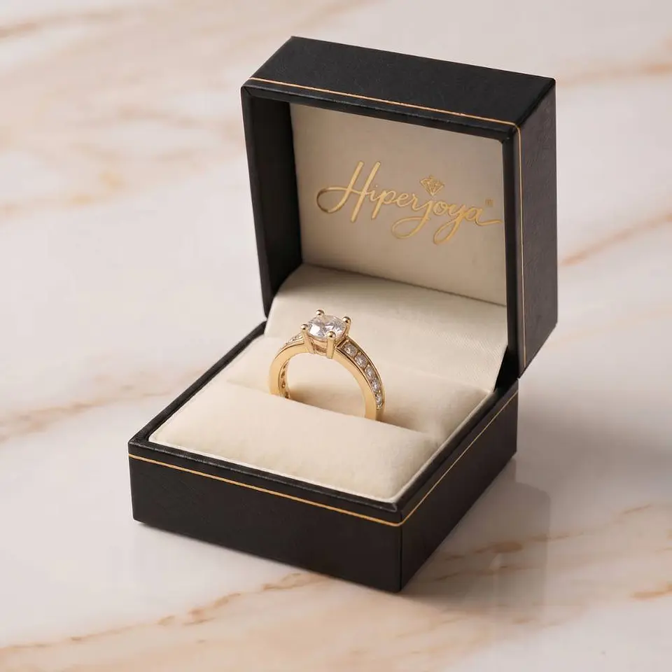 Anillo solitario Oro amarillo 18k 7