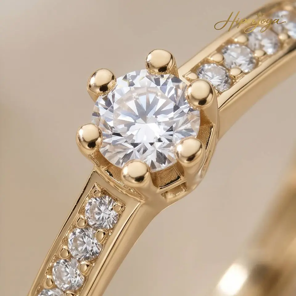 Anillo solitario para pedido de mano 3