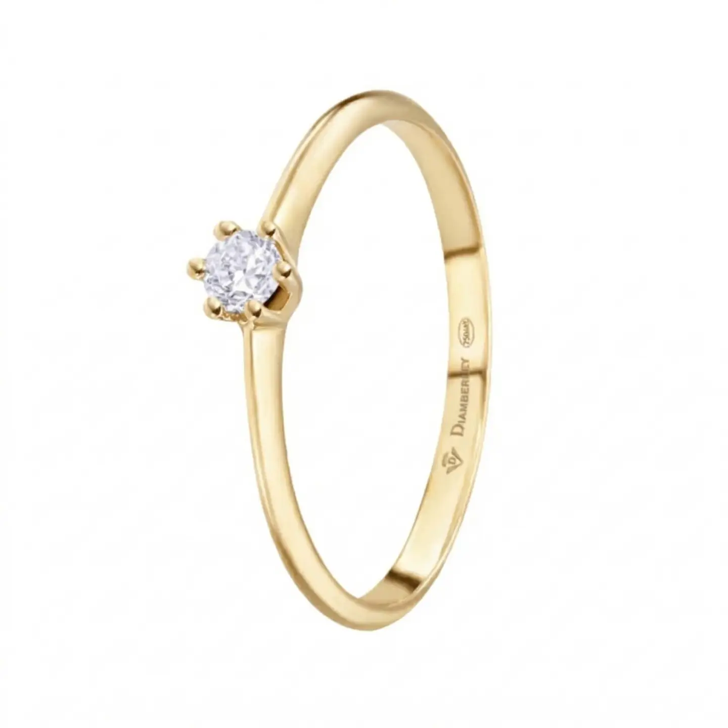 Anillo solitario para pedida Oro 18k  1