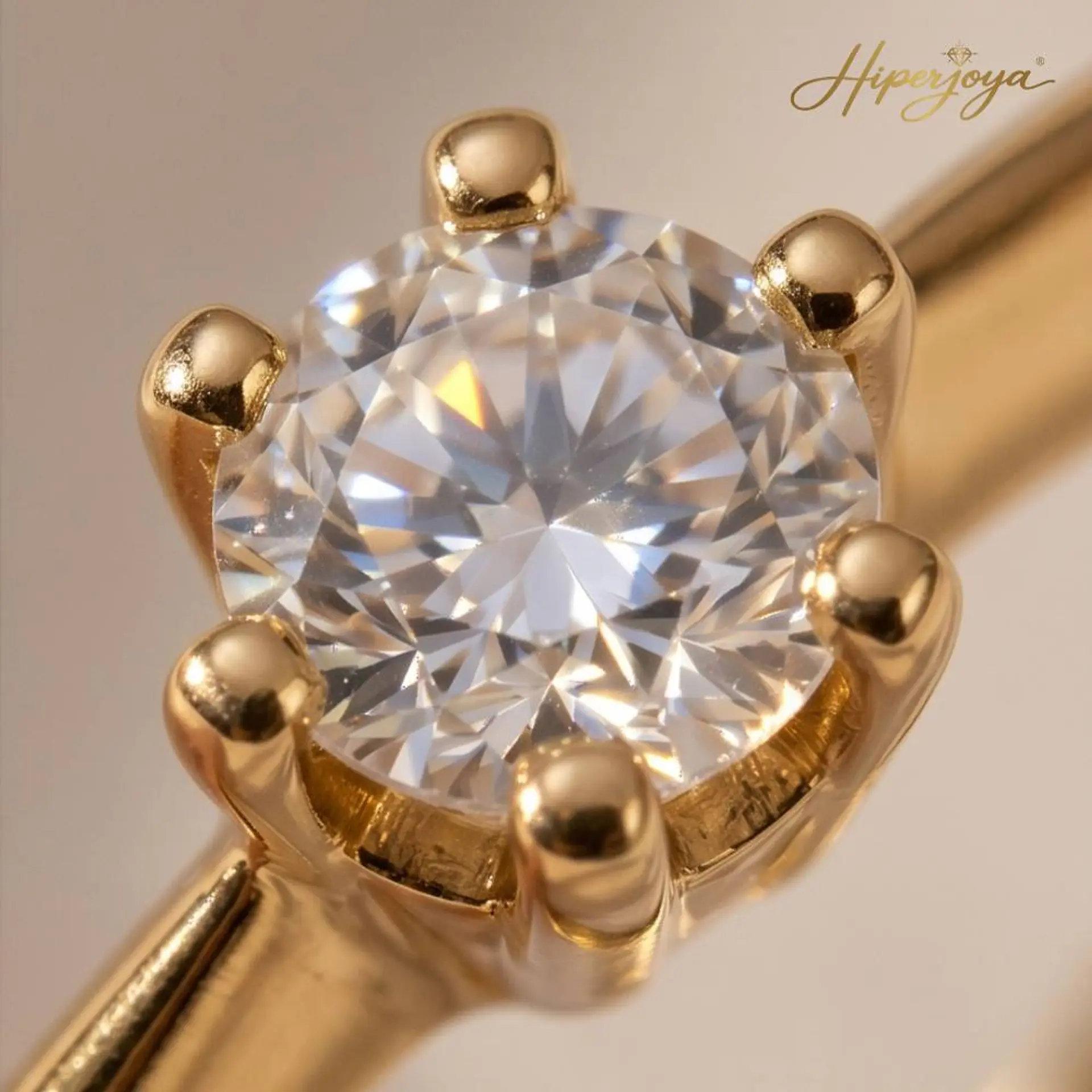 Anillo solitario para pedida Oro 18k  3