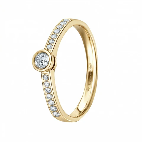 Anillo solitario de pedida 
