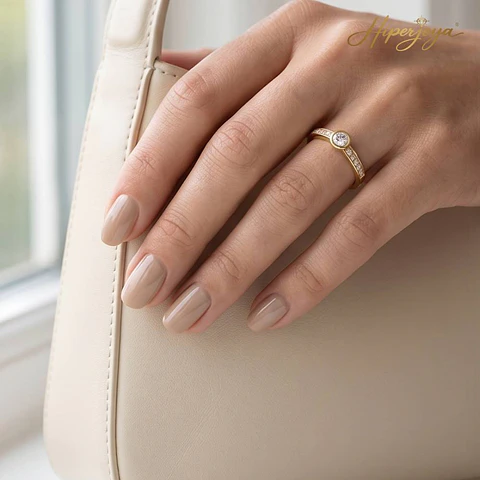 Anillo solitario de pedida 
