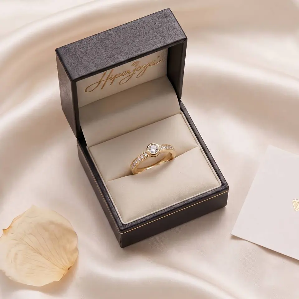 Anillo solitario de pedida  5