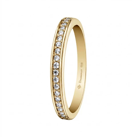 Anillo solitario de Oro amarillo 18k