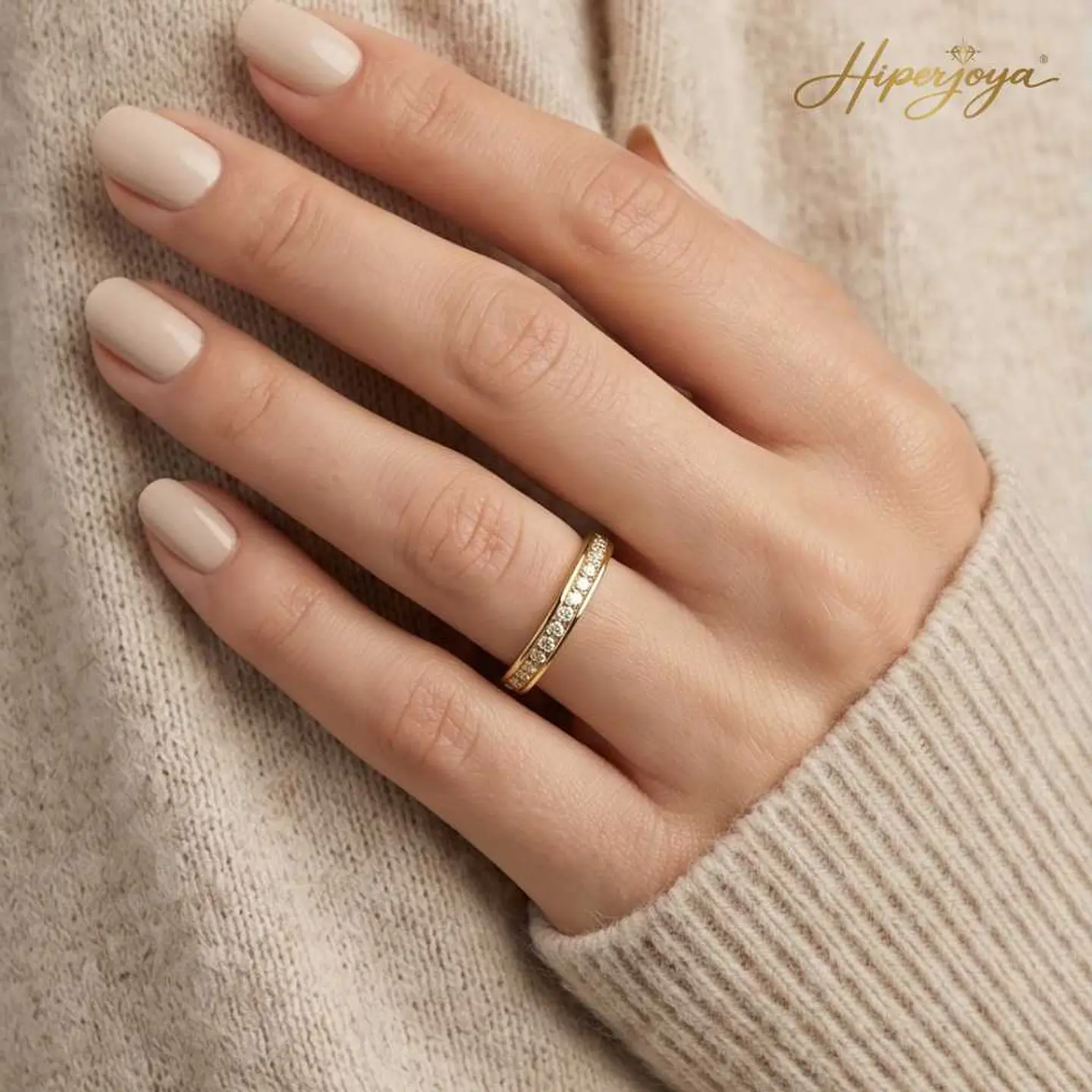 Anillo solitario de Oro amarillo 18k 2