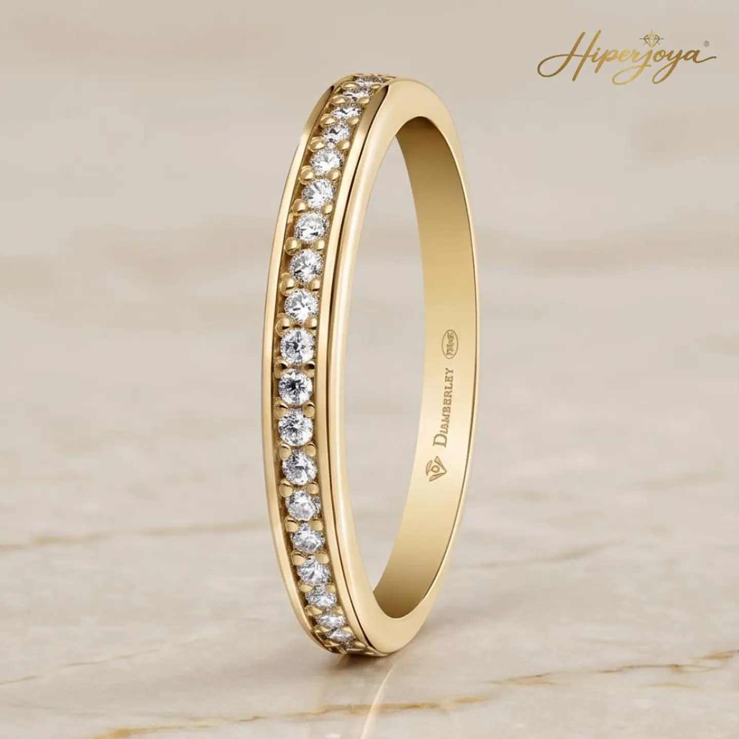 Anillo solitario de Oro amarillo 18k 6