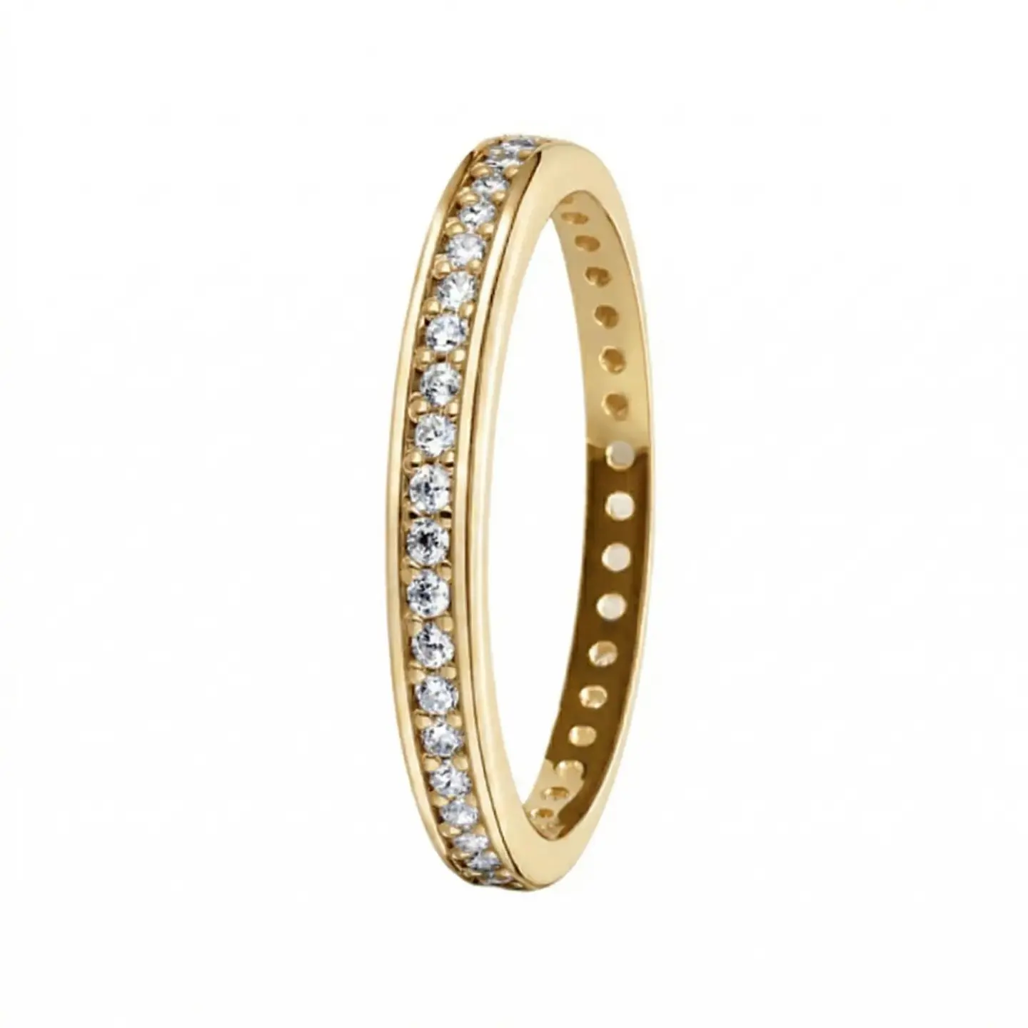 Anillo solitario para mujer en Oro amarillo 18k  1