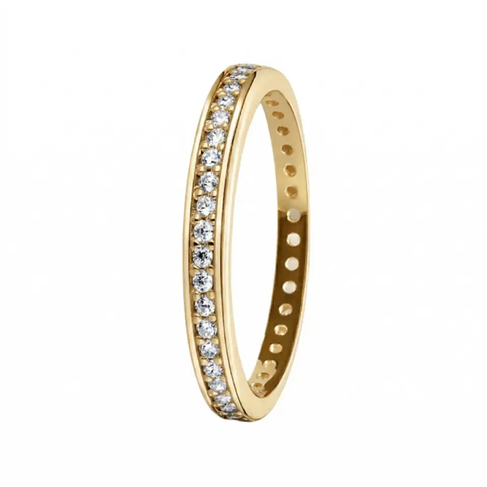 Anillo solitario para mujer en Oro amarillo 18k  1