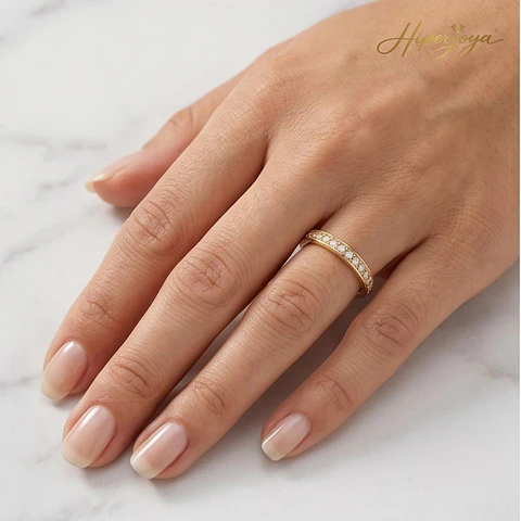 Anillo solitario para mujer en Oro amarillo 18k 