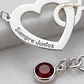 Colgante personalizado corazón infinito plata - Miniatura 3
