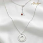 Colgante personalizado nombres y mensaje plata - vignette 4
