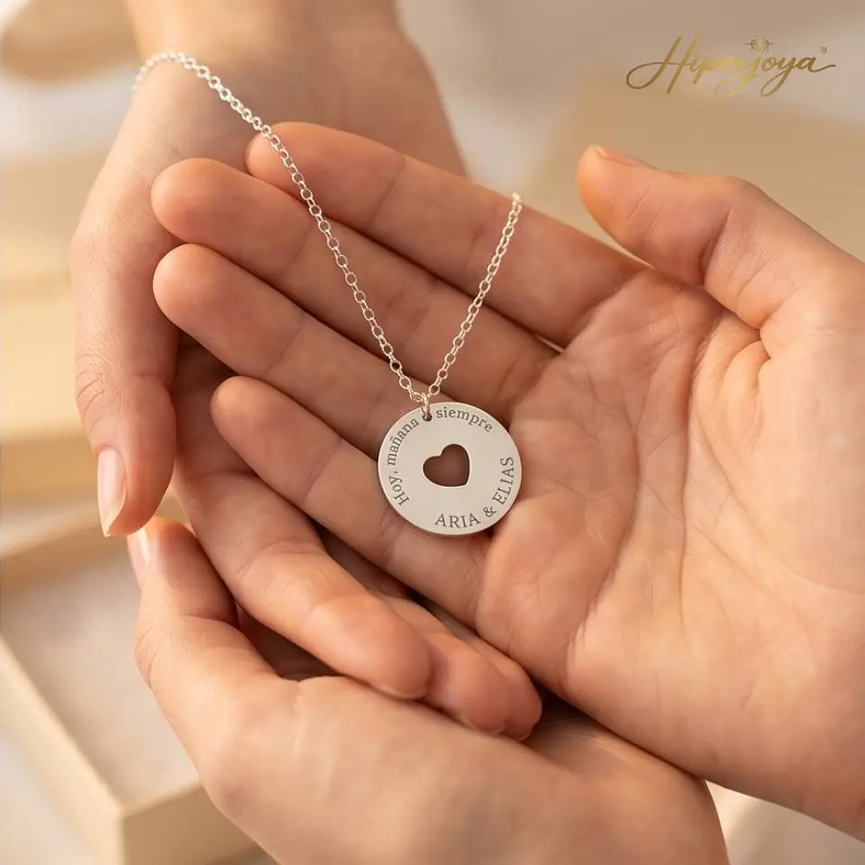 Colgante personalizado nombres plata 3