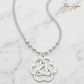 Colgante corazones enlazados plata - Miniatura 3