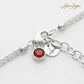 Colgante corazones enlazados plata - Miniatura 5